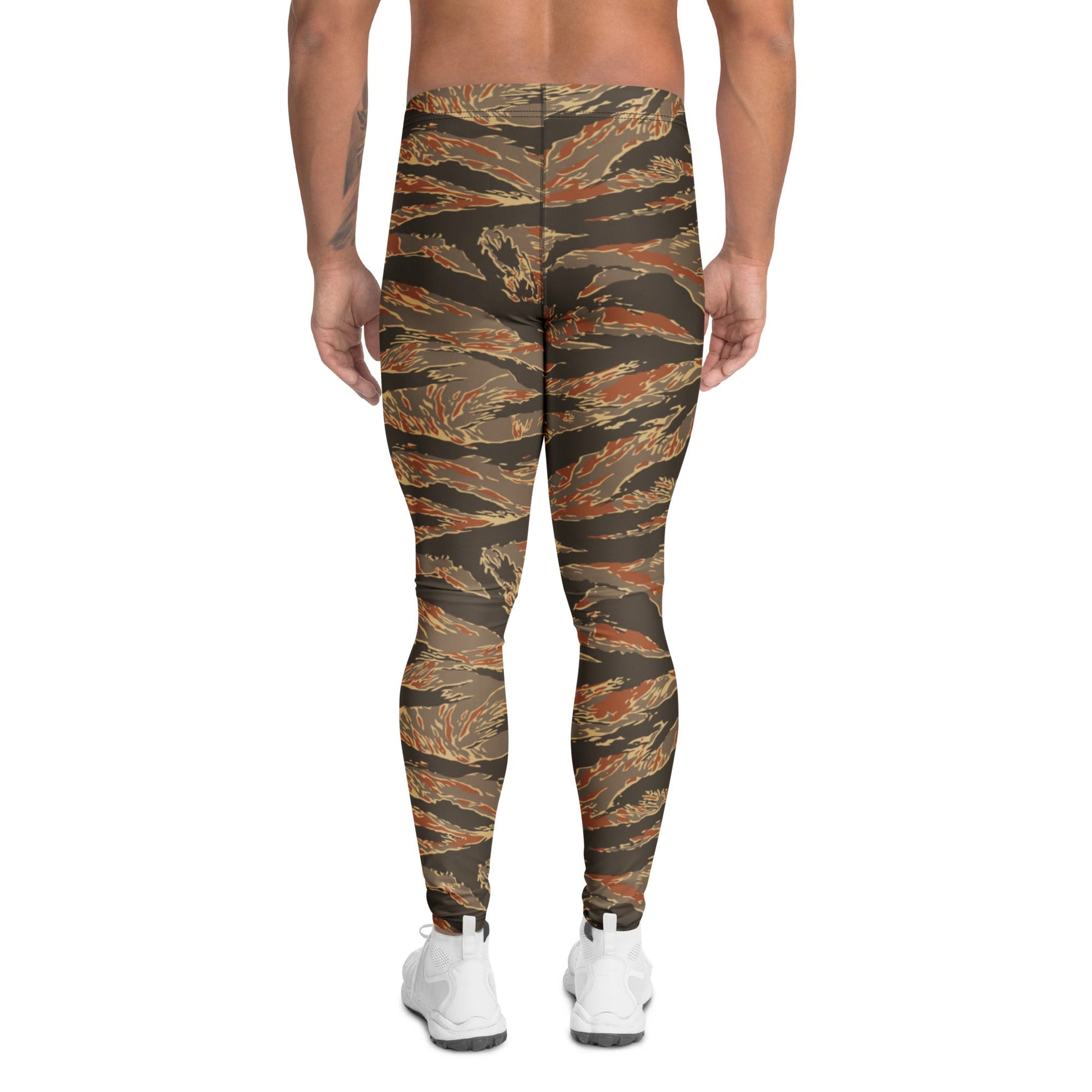 American Tiger Stripe Autumn CAMO Mens Leggings