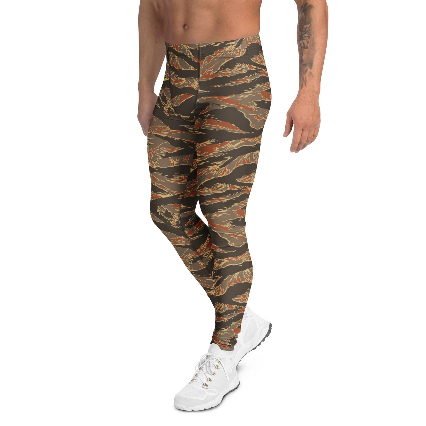 American Tiger Stripe Autumn CAMO Mens Leggings