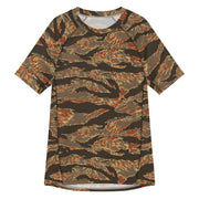 Tiger Stripe Emberwood CAMO Mens Short-Sleeve Rash Guard - 2XS - SS