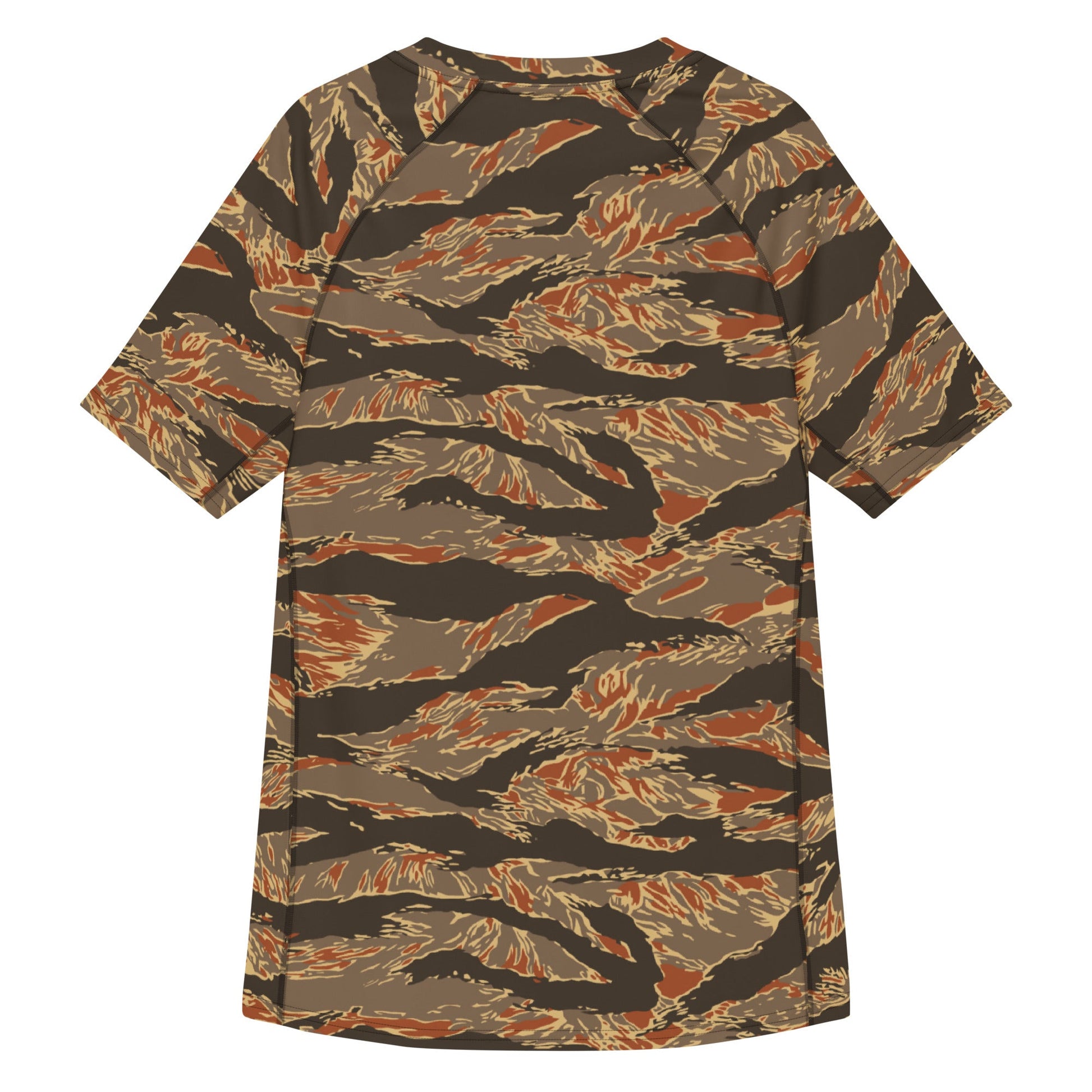 American Tiger Stripe Autumn CAMO Mens Short-Sleeve Rash Guard - Short-sleeve Guards