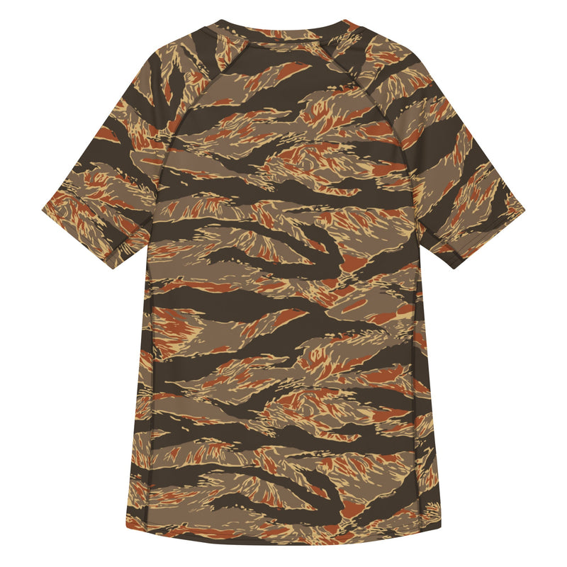 Tiger Stripe Emberwood CAMO Mens Short-Sleeve Rash Guard - SS