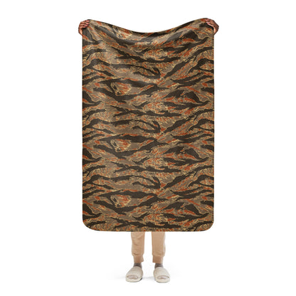 American Tiger Stripe Autumn CAMO Sherpa blanket - 37″×57″ - Blankets