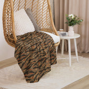 Tiger Stripe Emberwood CAMO Sherpa Blanket