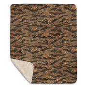 Tiger Stripe Emberwood CAMO Sherpa Blanket
