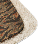 Tiger Stripe Emberwood CAMO Sherpa Blanket