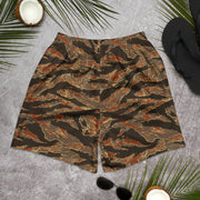 Tiger Stripe Emberwood CAMO Unisex Athletic Long Shorts