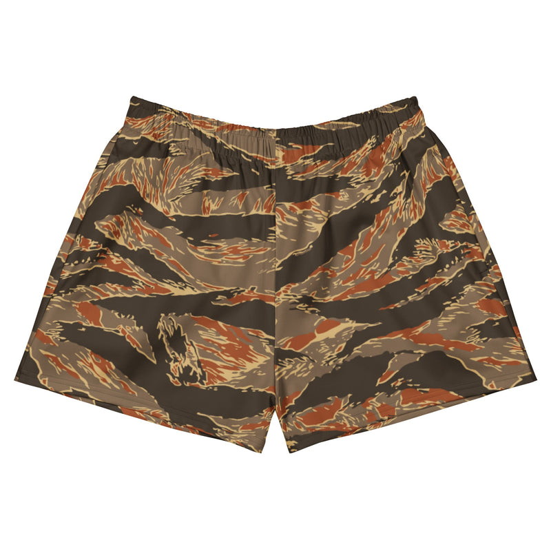 Tiger Stripe Emberwood CAMO Unisex Athletic Shorts