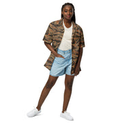 Tiger Stripe Emberwood CAMO Unisex Short-Sleeve Button Shirt