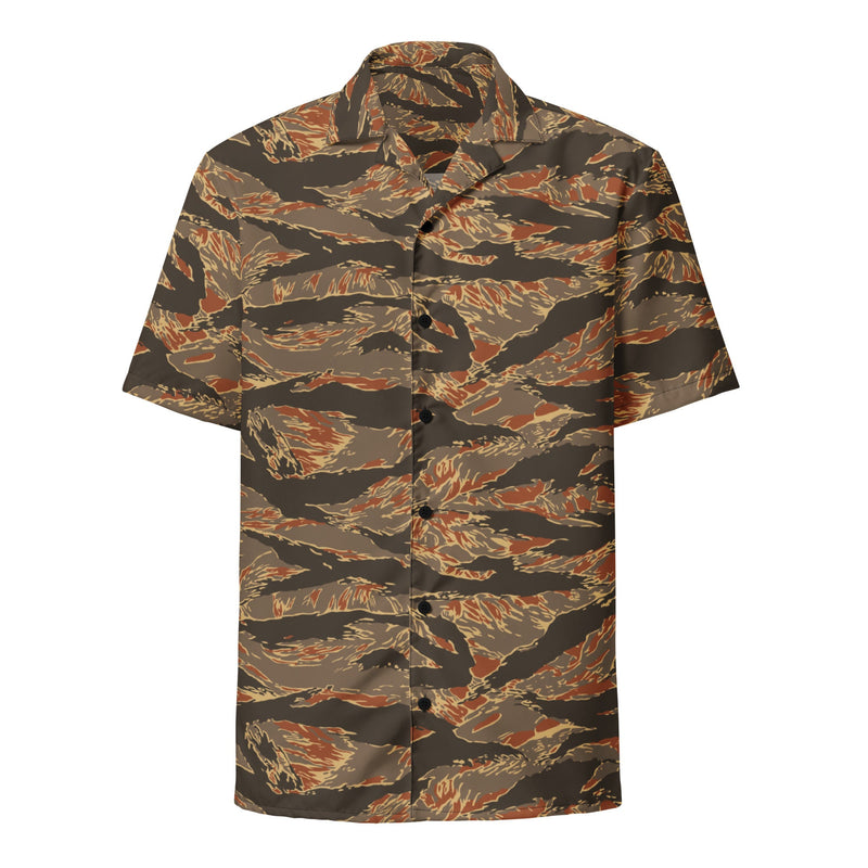 Tiger Stripe Emberwood CAMO Unisex Short-Sleeve Button Shirt