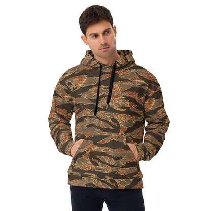 American Tiger Stripe Autumn CAMO Unisex Hoodie - 2XS - Hoodies