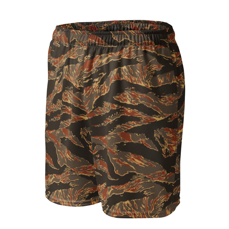 Tiger Stripe Emberwood CAMO Unisex Mesh Shorts