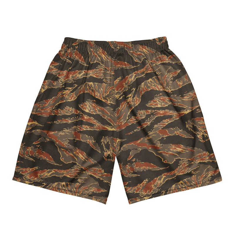 Tiger Stripe Emberwood CAMO Unisex Mesh Shorts