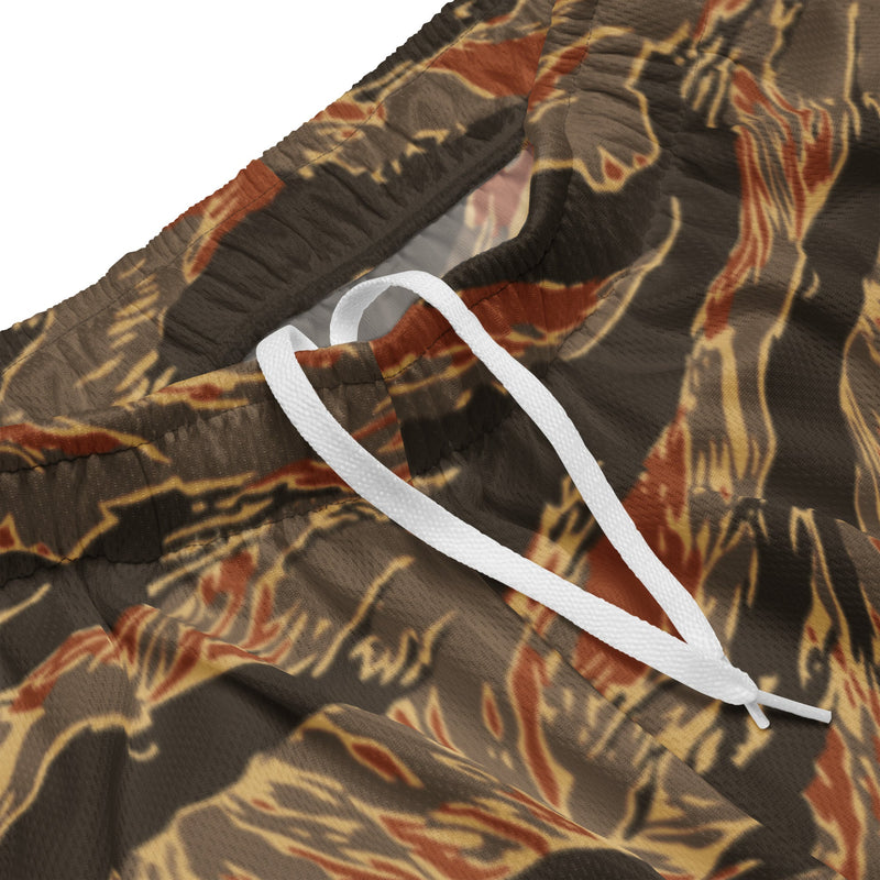 Tiger Stripe Emberwood CAMO Unisex Mesh Shorts