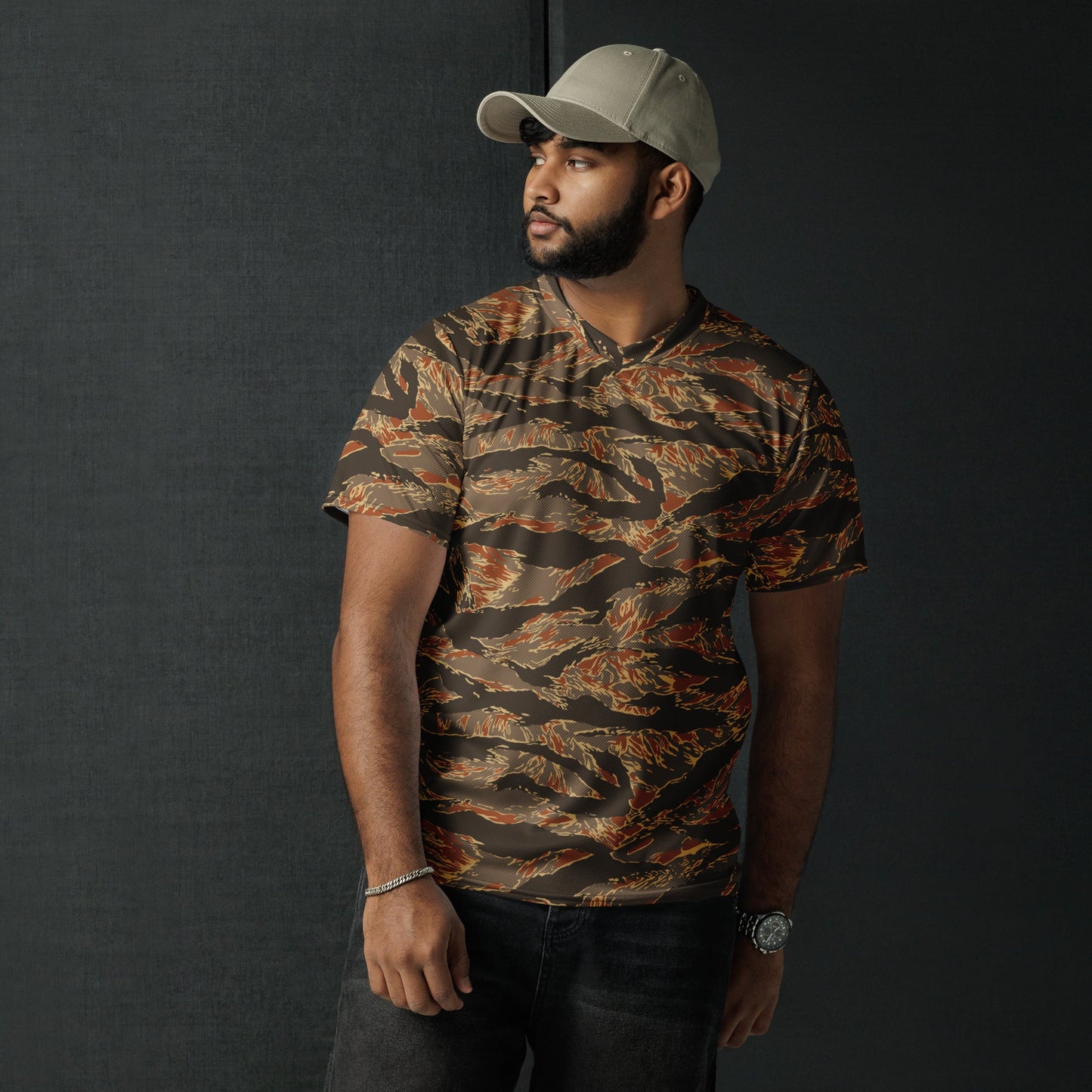 American Tiger Stripe Autumn CAMO unisex sports jersey - Sports Jerseys