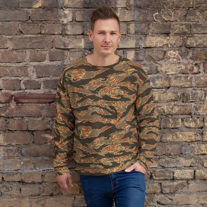 American Tiger Stripe Autumn CAMO Unisex Sweatshirt - 2XS - Sweatshirts