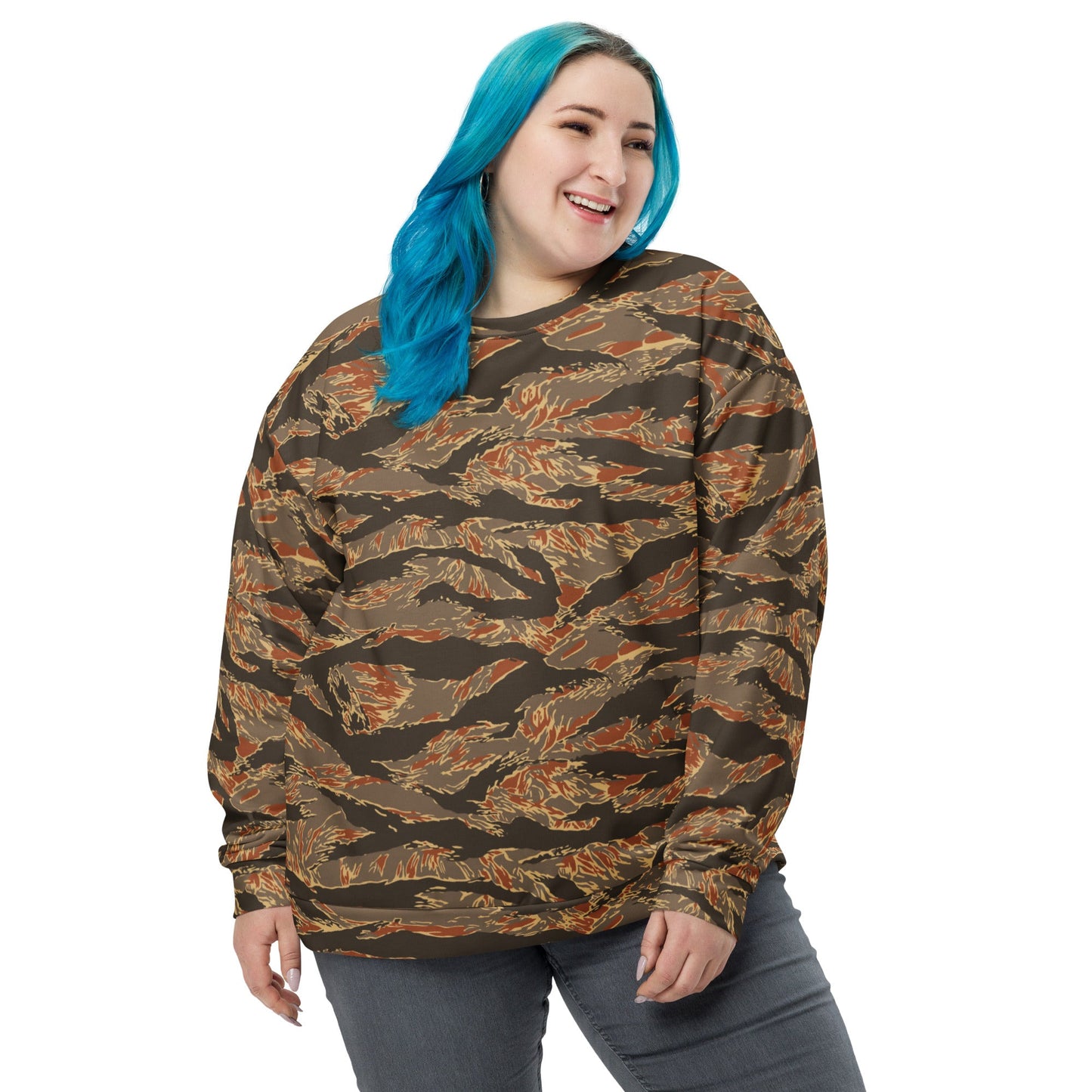 American Tiger Stripe Autumn CAMO Unisex Sweatshirt - Sweatshirts