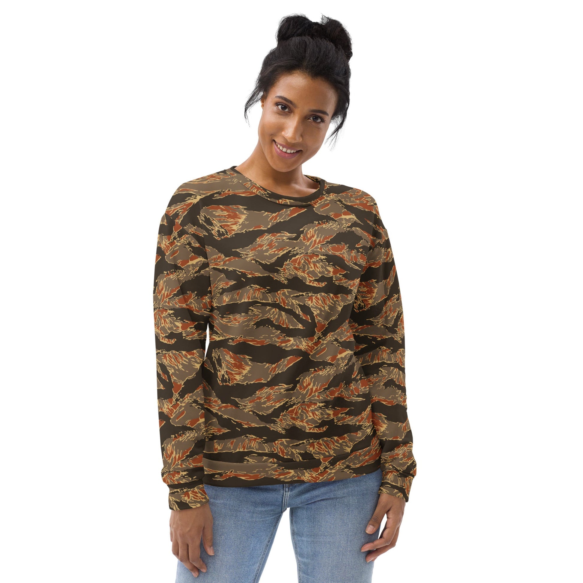 American Tiger Stripe Autumn CAMO Unisex Sweatshirt - Sweatshirts
