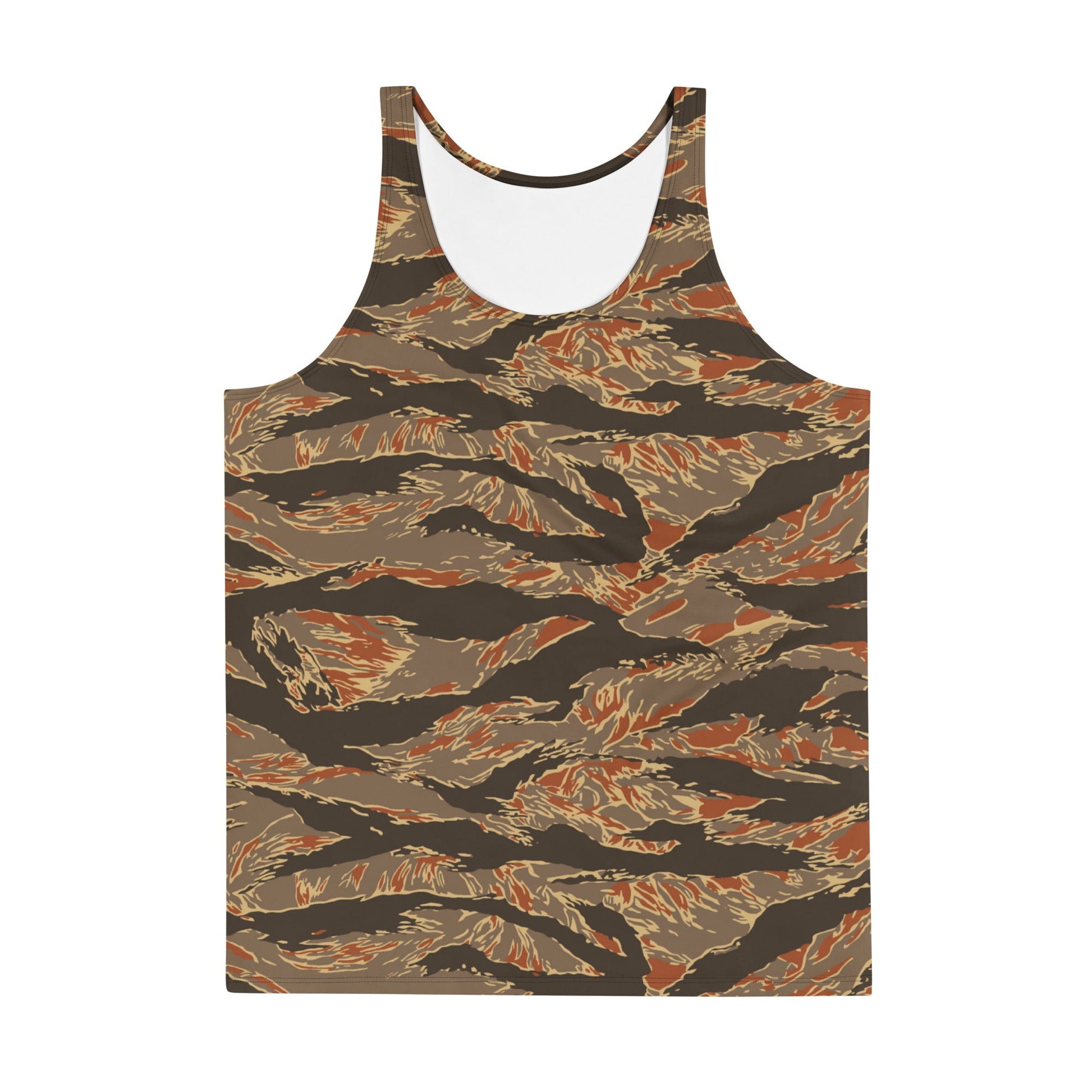 American Tiger Stripe Autumn CAMO Unisex Tank Top - Tops