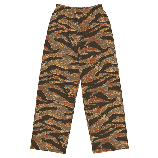 American Tiger Stripe Autumn CAMO unisex wide-leg pants - 2XS - Wide-leg Pants