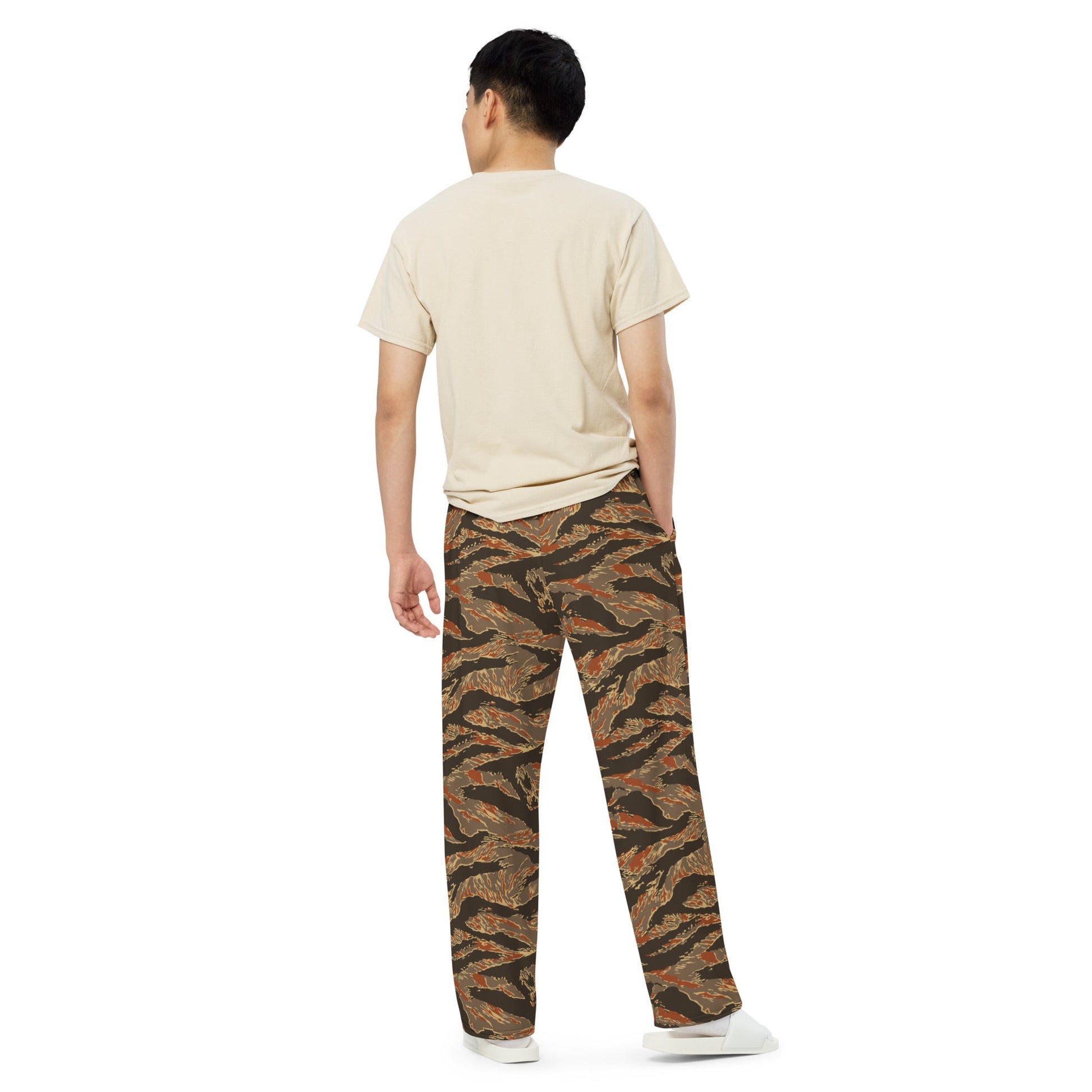 American Tiger Stripe Autumn CAMO unisex wide-leg pants - Wide-leg Pants