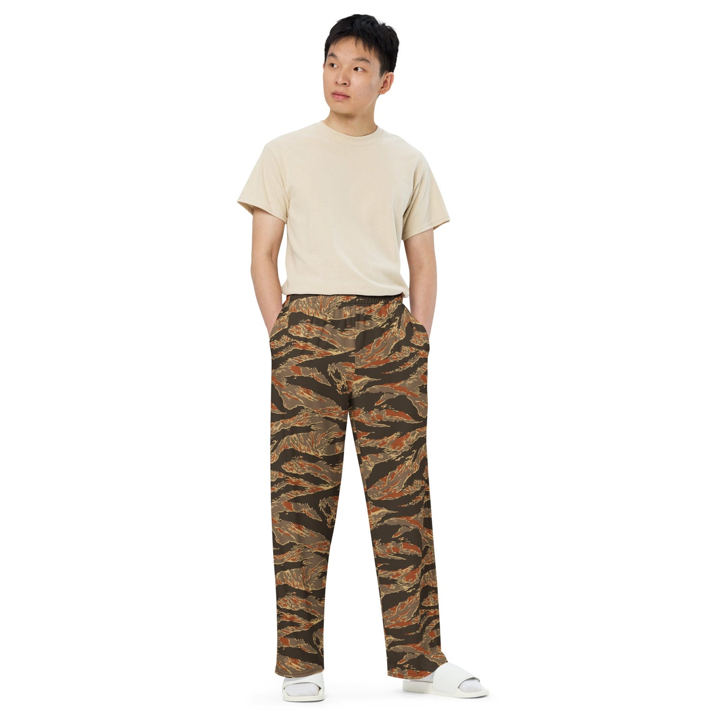 American Tiger Stripe Autumn CAMO unisex wide-leg pants - Wide-leg Pants