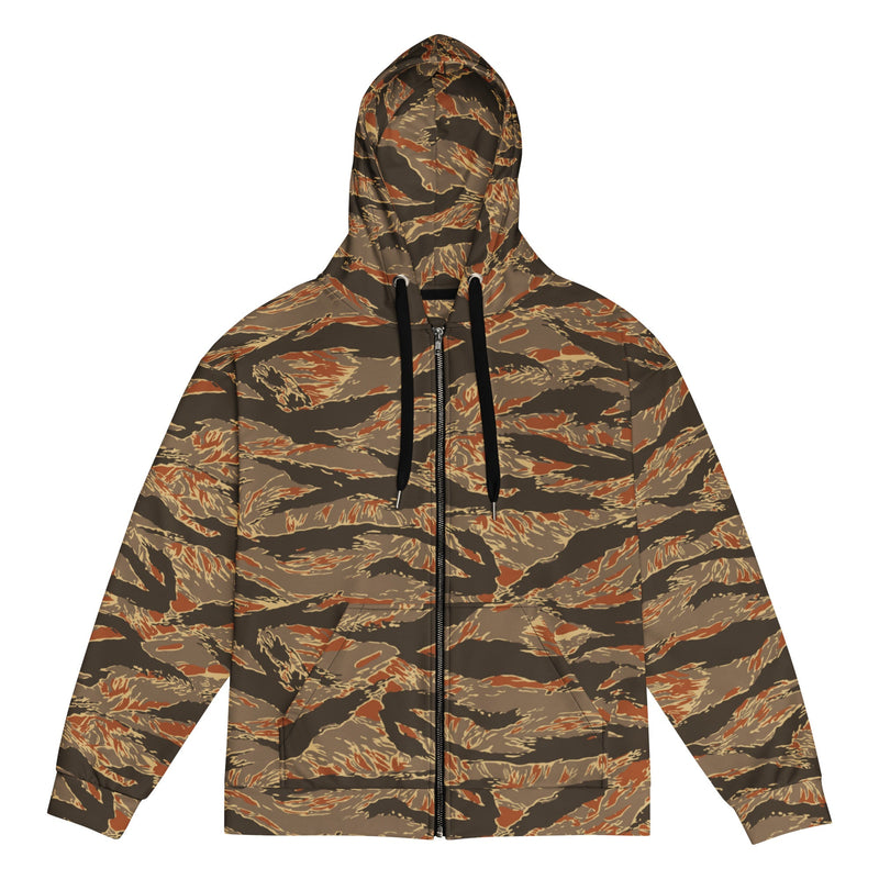 Tiger Stripe Emberwood CAMO Unisex Zip Hoodie - 2XS