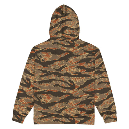 American Tiger Stripe Autumn CAMO Unisex zip hoodie - Zip Hoodies