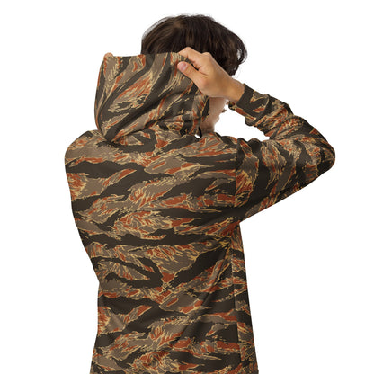 American Tiger Stripe Autumn CAMO Unisex zip hoodie - Zip Hoodies