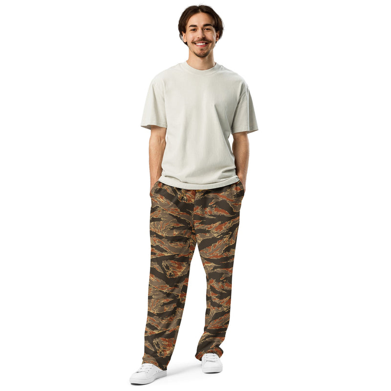 Tiger Stripe Emberwood CAMO Unisex Wide-Leg Joggers