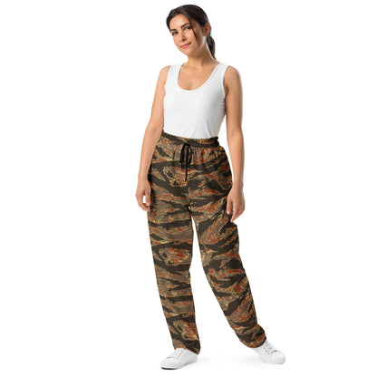 American Tiger Stripe Autumn CAMO Wide-leg joggers - Joggers