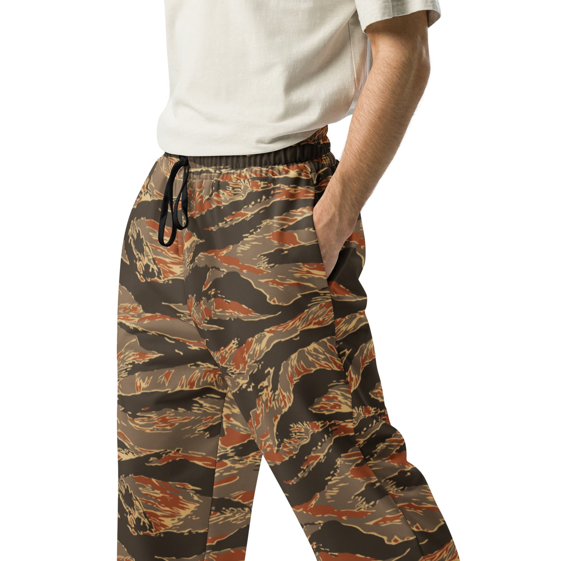 American Tiger Stripe Autumn CAMO Wide-leg joggers - Joggers
