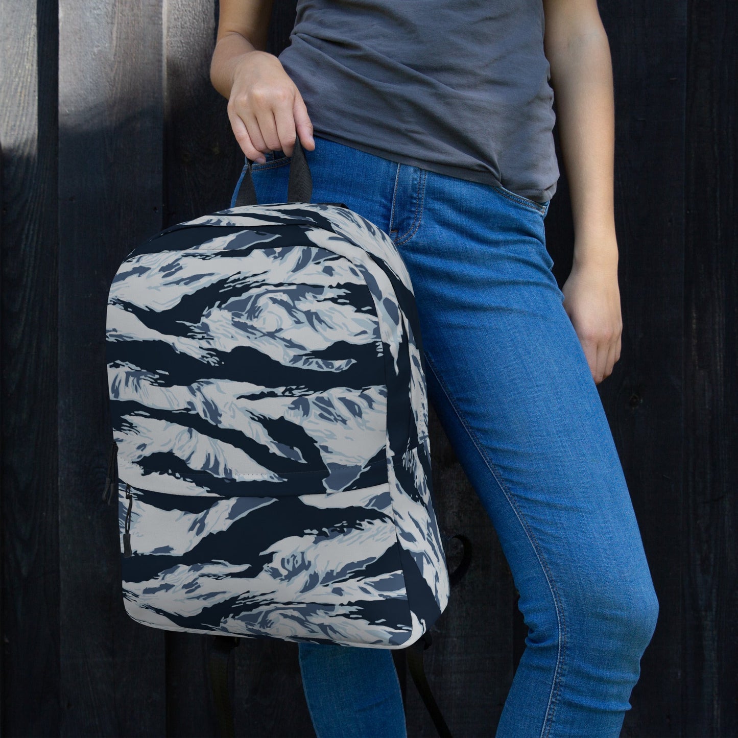 American Tiger Stripe Blue Frost CAMO Backpack - Backpacks