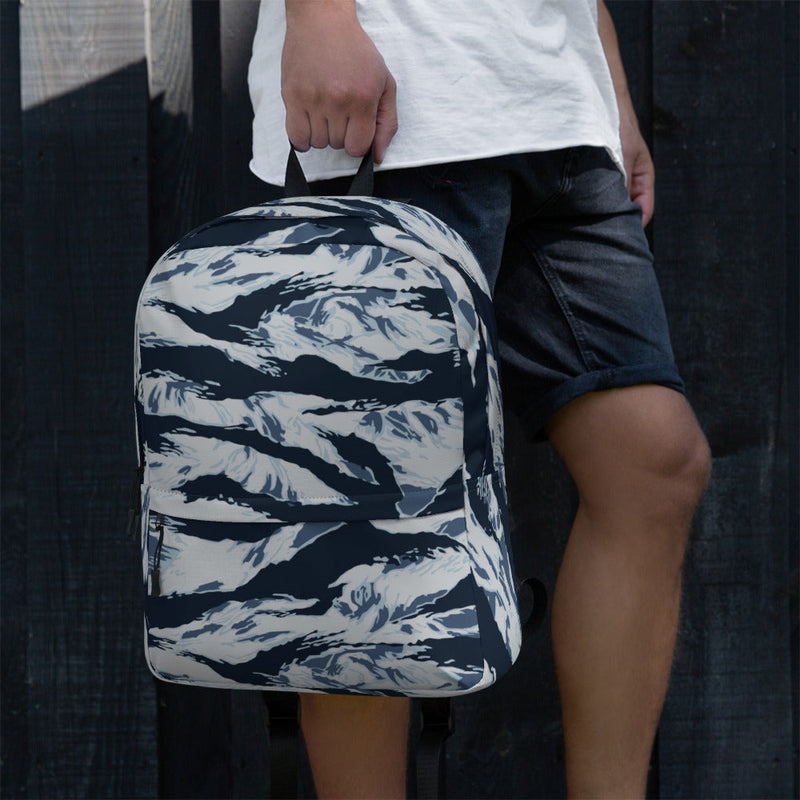 Tiger Stripe Blue Frost CAMO Backpack - Bag