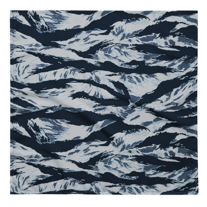 American Tiger Stripe Blue Frost CAMO bandana - L - Bandanas