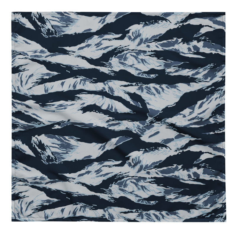 Tiger Stripe Blue Frost CAMO Bandana - L - Head