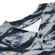 Tiger Stripe Blue Frost CAMO Unisex Baseball Jersey