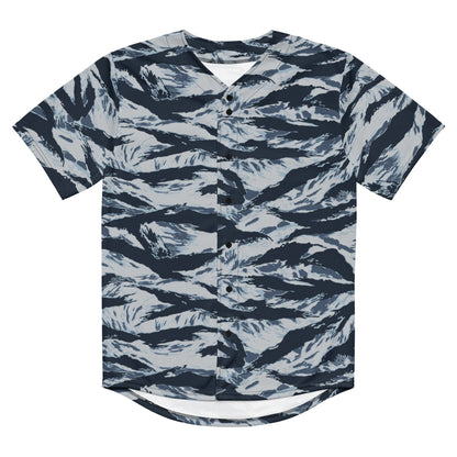 American Tiger Stripe Blue Frost CAMO baseball jersey - Baseball Jerseys