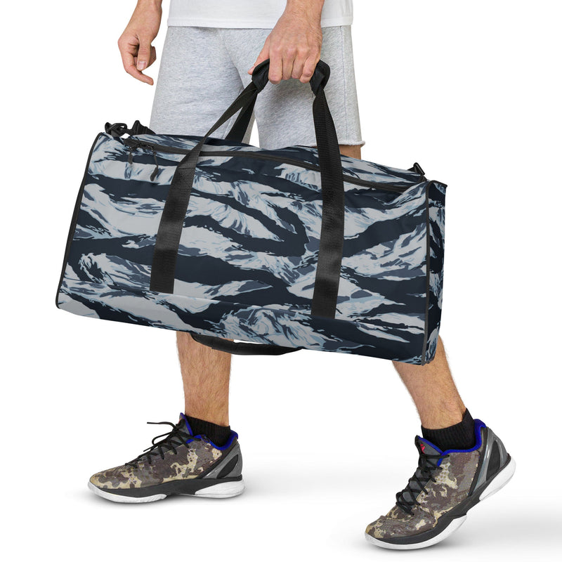 Tiger Stripe Blue Frost CAMO Duffle Bag
