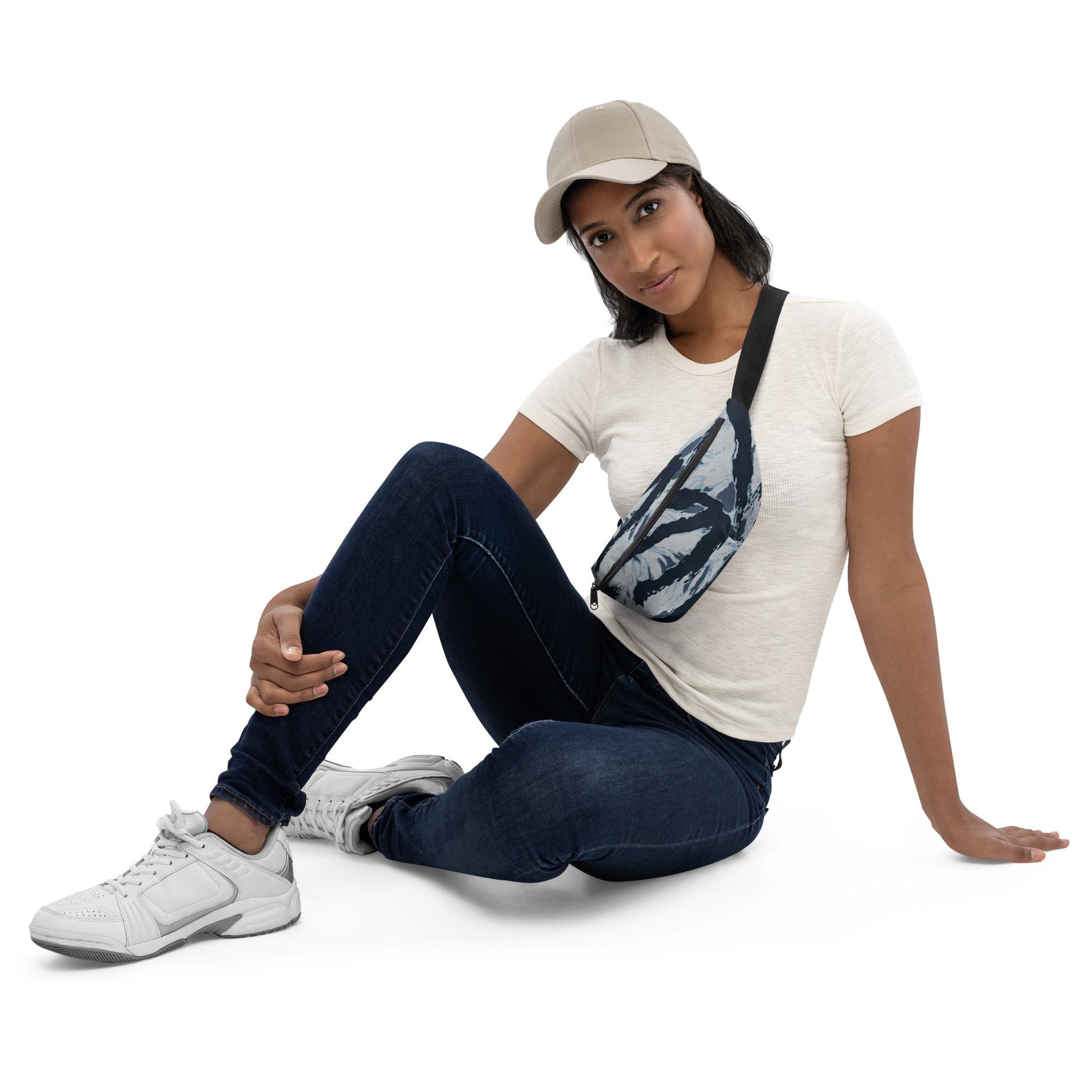 American Tiger Stripe Blue Frost CAMO Fanny Pack - Packs