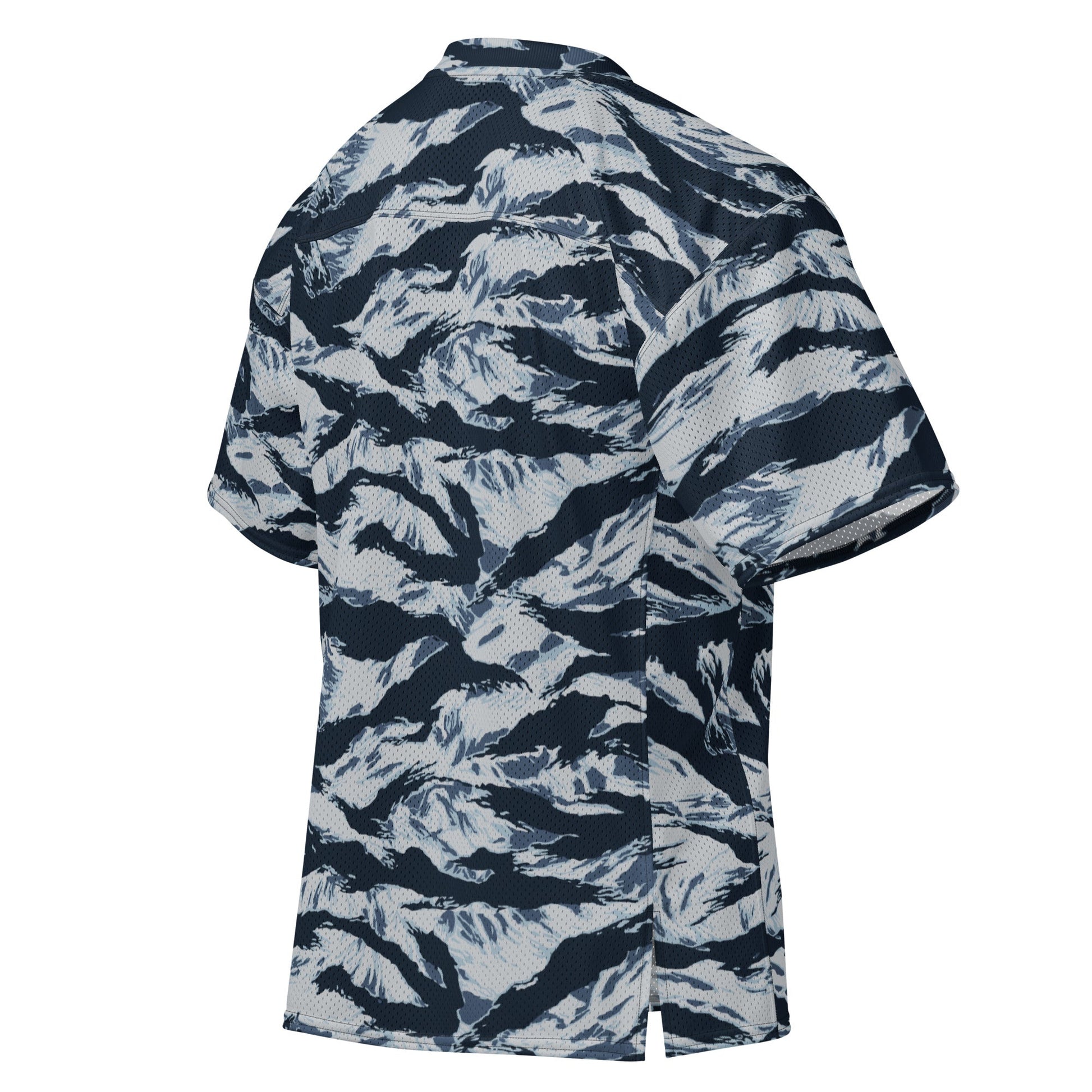 American Tiger Stripe Blue Frost CAMO Unisex Football Jersey