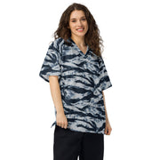 Tiger Stripe Blue Frost CAMO Unisex American Football Jersey