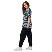 Tiger Stripe Blue Frost CAMO Unisex American Football Jersey