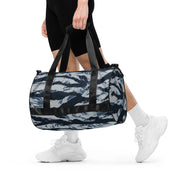 Tiger Stripe Blue Frost CAMO Gym Bag