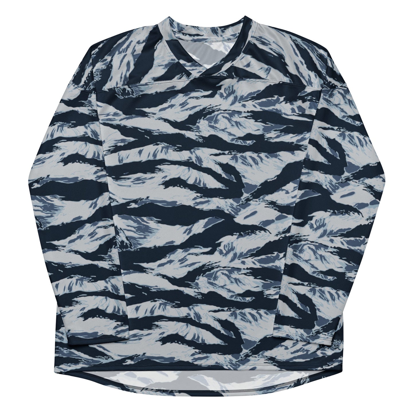 American Tiger Stripe Blue Frost CAMO hockey fan jersey - Hockey Jerseys
