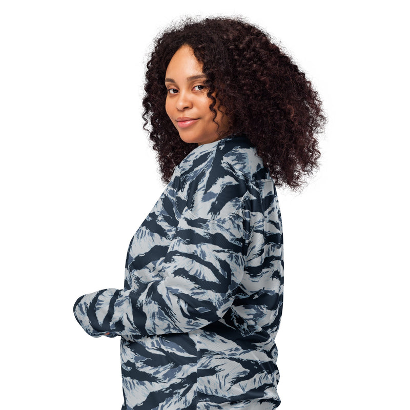 Tiger Stripe Blue Frost CAMO Unisex Hockey Fan Jersey