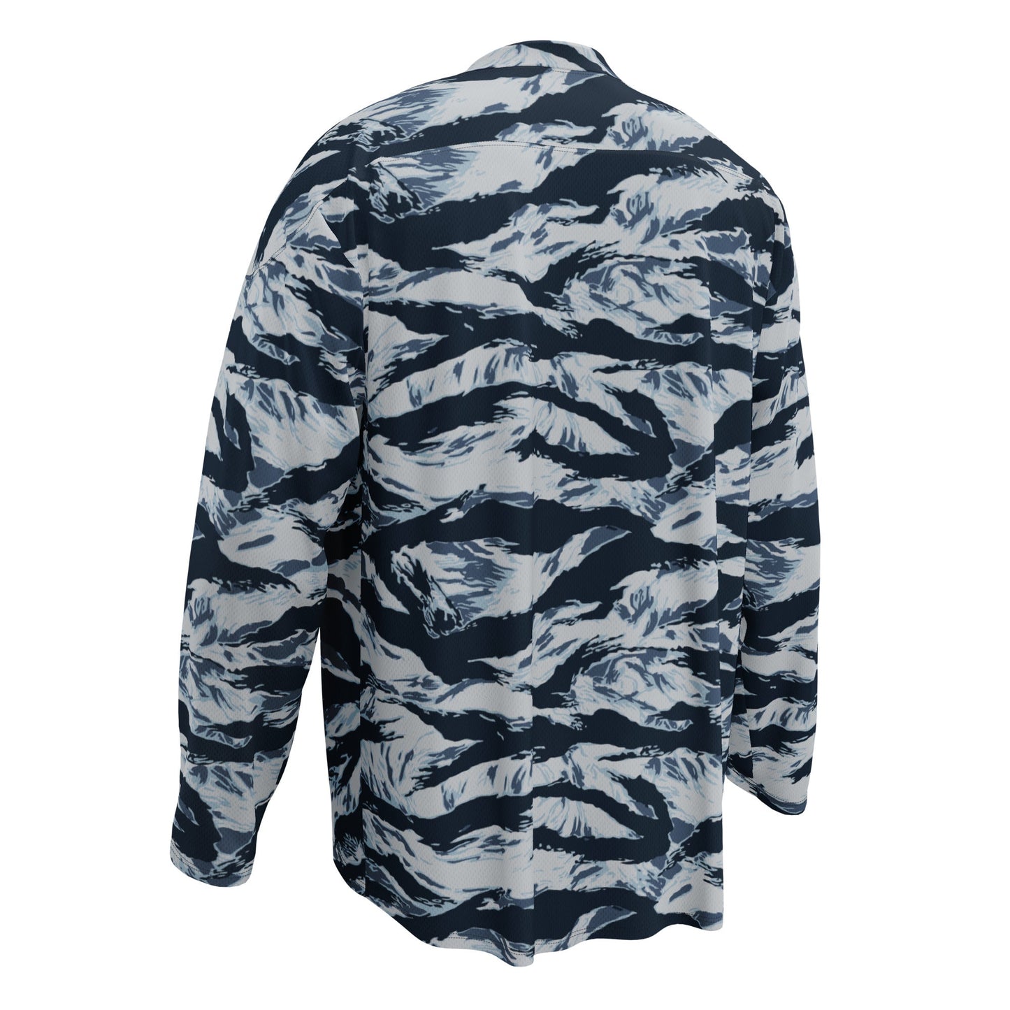 American Tiger Stripe Blue Frost CAMO hockey fan jersey - Hockey Jerseys
