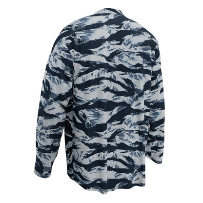 American Tiger Stripe Blue Frost CAMO hockey fan jersey - Hockey Jerseys