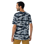 Tiger Stripe Blue Frost CAMO Mens T-Shirt