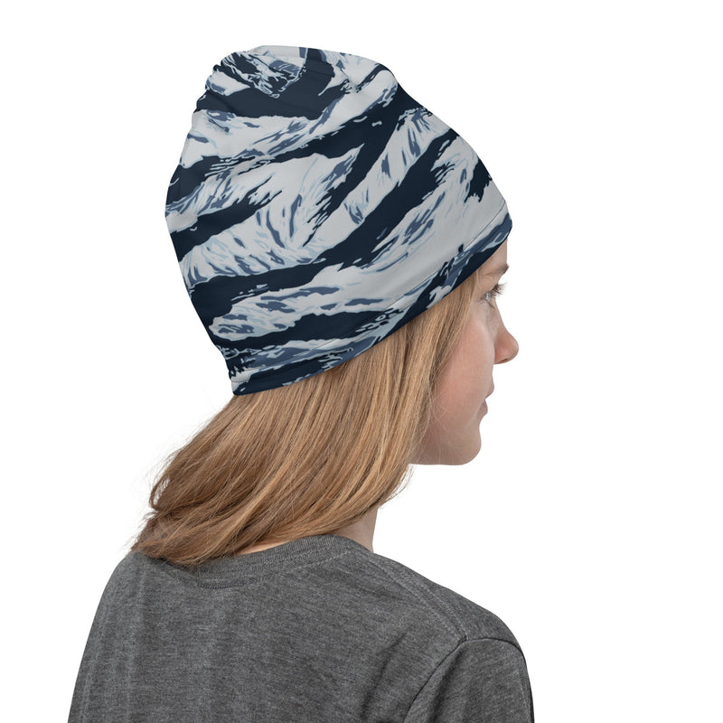 Tiger Stripe Blue Frost CAMO Neck Gaiter - Head