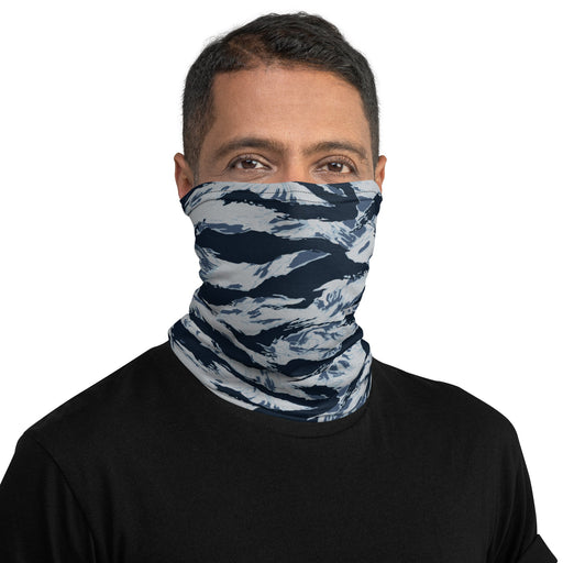 Tiger Stripe Blue Frost CAMO Neck Gaiter - Head